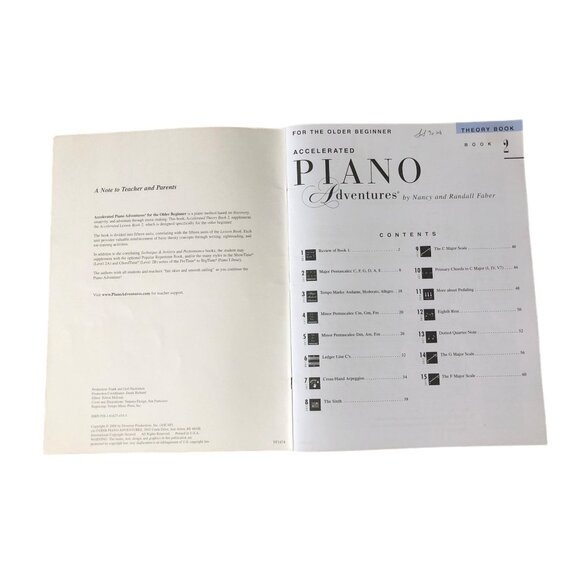 Accelerated Piano Adventures Theory Book 2 Nancy & Randall Faber For The Older B - Picture 5 of 6
